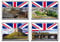 Set Of 4 England Fridge Magnets S028 – Birmingham,York,Chester,Nottingham,United Kingdom Cities, Landmarks, Attractions Refrigerator Magnet