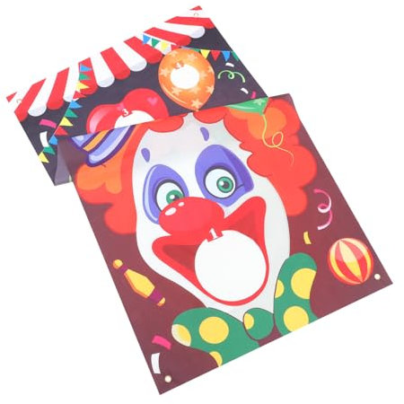 BESPORTBLE Clown-flaggen Tasche Clownspiele Karnevalsspiel Party Halloween-zirkusdekorationen Spielbanner Werfen Gruselige Karnevals-Halloween-Dekorationen Karnevalsthema