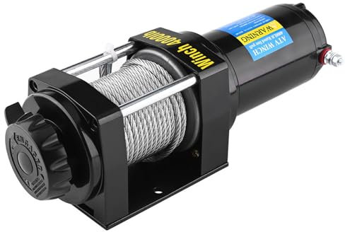 4000 Lb Treuler électrique 12V Cable Car Car Quad Bike ATV REMARRE ÉQUIPEMENT