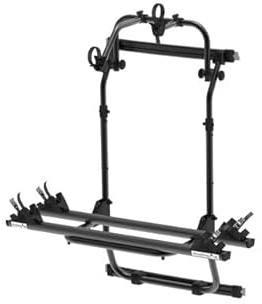 EuroCarry Fahrradträger für VW Crafter ab 2016, MAN TGE, 2 Räder, 35 kg Traglast, Schwarz/Eloxiert, Heckmontage