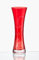 Kristall Blumen Tisch Vase 19,5 cm, mit Gravur Herzen, rot, Bohemian Kristallglas, Crystalex