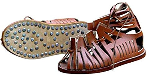 THOR INSTRUMENTS Herren Soldat Legionär Flache Sandale, Braun