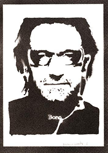 moreno-mata Echtes Handgemachtes Graffiti Bon... Musik Aesthetic Poster & Kunstdrucke Bilder Plakat Handmade Deko Wandbilder Wohnzimmer Wanddeko Geschenke für Männer und Frauen