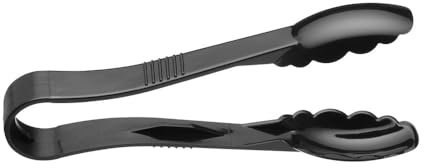 HENDI Servierzange, Geschirrspülmaschinengeeignet, temperaturbeständig bis 100°C, Küchenzange, Lebensmittel Zange, Grillzange, Kochzange, 230mm, Polycarbonat, Schwarz