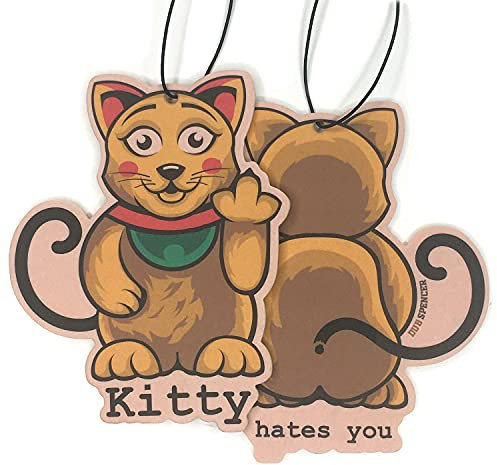 KITTY HATES YOU Auto Duftbaum Konichiwa Bitches Lufterfrischer Air Freshener - DUB (Duft: fruity)