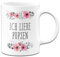 Tassenbrennerei Tasse mit Spruch Ich Liebe Pupsen, furzen in rosa blumig - Bürotasse, Sprüchetasse, Tassen mit Sprüchen lustig (Weiß)