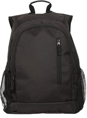 Mountain Warehouse Fawkes 20L Rucksack - Durable Backpack, Adjustable Shoulder Straps Daypack Jet Black