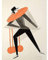 Exter Sketch Man Suit Dance Gemälde Kunstdruck Leinwand Premium Wanddekoration Poster Wandbild