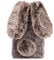 HongHushop Cute Rabbit Case Plush Cover for iPhone 5 5S SE Case Super Soft Warm Fluffy Furry Bunny Ears Shockproof Back Case Cover Chic Bling Crystal Diamond Bowknot Case -Brown