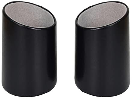 Bleiou 2 Pack Eyeglasses Holder PU Leather Glasses Stand Case Holder for Desks or Nightstands - black - One size