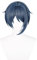 PWEINCY Kurze blaue Xingqiu-Perücke für Genshin Lantern Rite Cosplay, geschichtetes Haar mit Pony
