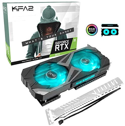 KFA2 Nvidia GeForce RTX 3070 EX (1-Click OC) Series 8GB GDDR6 PCI-Express Graphics Card