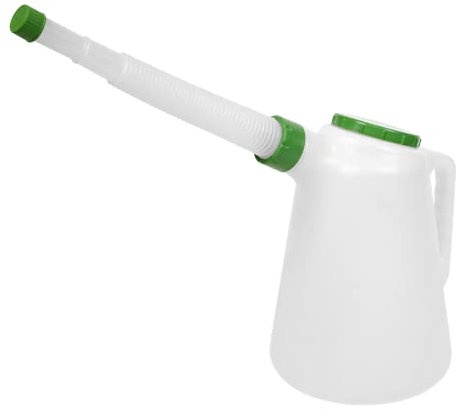 Sealey JDL5G - Jarra medidora de aceite con tapa y boquilla flexible, 5 L, color verde