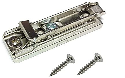 Base Domi a Innesto Rapido. Basetta SALICE Regolabile Mediante 2 Eccentrici. (LONGITUDINALE H02 VITE LEGNO)