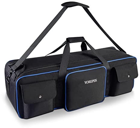 YOREPEK Tripod Carrying Case Bag, Light Stand Bag with 2 Protective Padding, 30.5 Large Photo Studio Equipment Case fit Tripods, Monopods, Speaker Stands, Boom Stands, Camcorder, Mic Stands, Travel