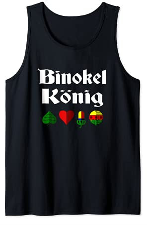 Binokel Kartenspiel Binokelspieler Benoggel Schwabe Benogl Tank Top