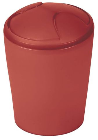 Spirella Mülleimer mit Wippe, PP Move, 5 l, Terrakotta, Polypropylen, Brown, 5L