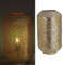Cepewa Bodenlampe Mandala | Eisen H53cm gold/weiß | Leuchte orientalisch Stehlampe (1 x Bodenlampe 53cm)