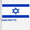 Bandera de Israel de 3 x 5 pulgadas, banderas israelíes de doble cara para exteriores, 3 capas, poliéster 200D resistente y lona duradera, bandera de Israel