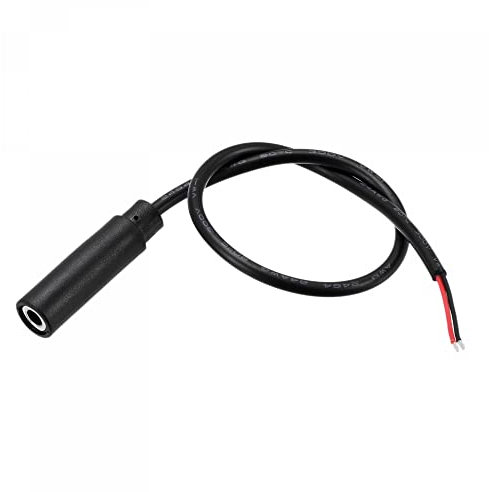 sourcing map 3.5mm Female Jack to Bare Wire Open End TS 2 Pole Mono 1/8 Connector Audio Cable 0.25m, Pack of 2