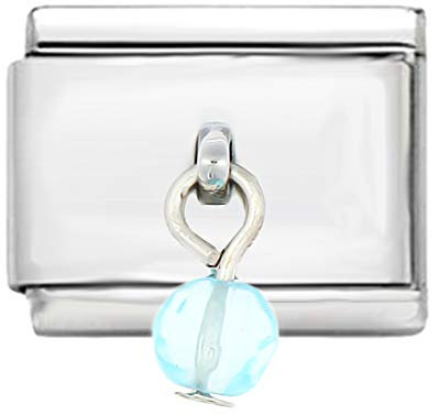 AKKi jewelry Italian Charms für Armband Classic glieder Italy Charm, Silber Gold Edelstahl Links Kult Blume Tiere Herz für Basisarmband Glänzend matt Farbe kompatibel mit Original Strass
