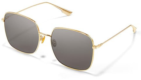 ISHEEP Occhiali da Sole in Metallo Leggero per Uomo e Donna: Lenti Anti-UV e Design Moderno SIS-02-GD