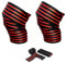 MuscleForge Rodilleras - Juego de 2, Cintas de rodilla elásticas para Powerlifting, Levantamiento de Pesas, Sentadillas, Deadlifts, Musculación - Rodilleras Soporte con velcro para hombres y mujeres
