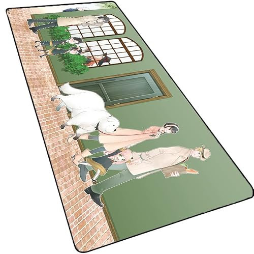 Extended Mousepad,Japanese Anime Gaming Mouse Pad with Stitched Edges,Anya Forger Yor Forger Non-Slip Rubber Base Mouse Mat for Gamer,Office & Home,31.5 x 11.8 inch,multi8