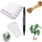 Plant Labels, 150Pcs Plant Labels for Outdoor Plants Plastic Plant Labels Markers & Labels Re-Usable Plant Labels for Garden Seed Potted Herbs Flowers Vegetables, Seeds (White)