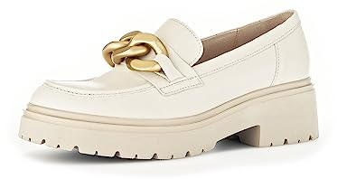 Gabor Damen Slipper, Frauen Slip On,Best Fitting,Schlupfschuhe,schluepfschuhe,Loafer,College Schuhe,Slip-ons,Panna (Gold matt),37.5 EU / 4.5 UK