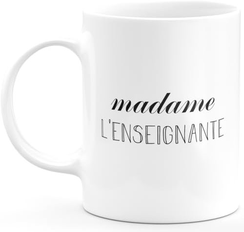 quotedazur - Taza para señora profesora – Regalo para mujer, Cheffe, pasante, jubilación – Idea de regalo original, humor, gracioso, Rigolo – Taza de café y té barato