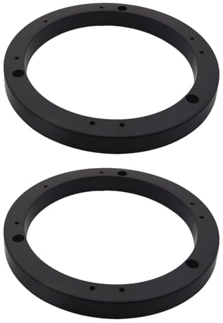 Mairuker 2 Pack 6'' Auto Car Universal Fit Speaker Spacer Ring Mounting Bracket, 6 Inch ABS Plastic Speaker Spacer Adapter for Cars, Boats, Trucks, and More