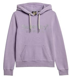 Superdry Sweat-shirt à capuche pour femme, Violet lavande clair, 44