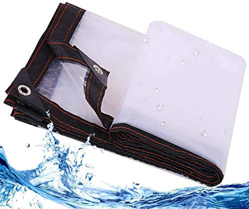 Durchsichtige Plane, Robust, Wasserdicht, 2,1 X 2,1 M, Transparente Plane, Wasserdicht, Dicke Kunststoffplane – Für Terrassenüberdachung Auf Der Veranda Oder Beim Camping Im Freien