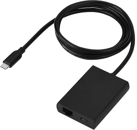 Giochem USB C to Ethernet Adapter with Charging for iPhone 15 Pro/Max, 3.3FT USB-C to RJ45 Ethernet Adapter, Compatible MacBook Pro Air, Samsung, iPad and More