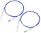 X AUTOHAUX 2 Pcs Marine Boat Throttle Shift Control Cable Blue for Yamaha