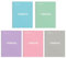 Miquelrius - Pack 5 Notebook A4 Notizbuch Emotionen, 80 Blatt 90 g/m², Raster 5 x 5 mm, 1 farbiger Rand, Notizbücher mikroperforierte Spirale, extra steifer Einband, 4-Loch Lochung, Pastellfarben