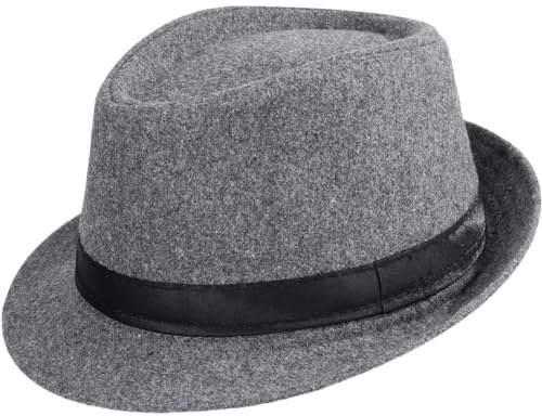 YeeHeen Fedoras Hat Trilby Jazz Panama Cap Vintage Gentleman Hat Short Brim Bowler Hat for Men Women