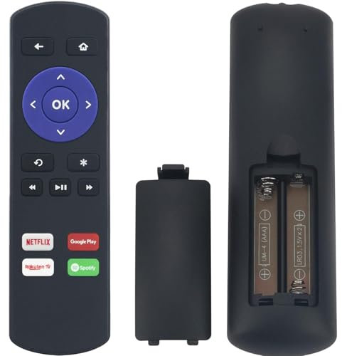 VINABTY Télécommande de Remplacement adapté pour Roku Express HD 3920EU, 3940EU,3930EU, and 3930R Series(Nicht kompatibel mit Roku Stick und geeignet für Roku TV)