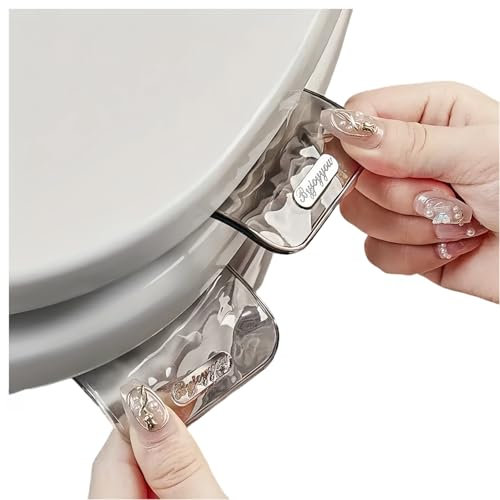 Toilet seat handle,Toilet seat lifter,Toilet handle, lifters and other toilet accessories including round toilet seats, suitable for home, office and kids,2pcs,OURJIA(2)