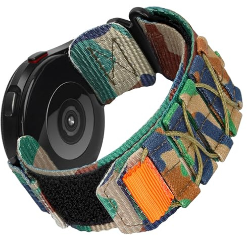 Nixiamy uhrenarmband 20mm 22mm Militärisches nylon Geflochten Ersatz Band mit Schnellverschluss Geeignet Robustes Ersatzband für Männer Großes Handgelenk