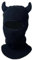 TRADERPLUS Ox Horn Cap Strickmütze 3D Funny Halloween Ox Horn Cap für Männer Frauen (schwarz)