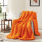 L'AGRATY Grobstrick-Decke: 76,2 x 101,6 cm, Chenille, dicker Strick-Überwurf für Bett und Couch, handgefertigt, große Häkeldecke, Orange