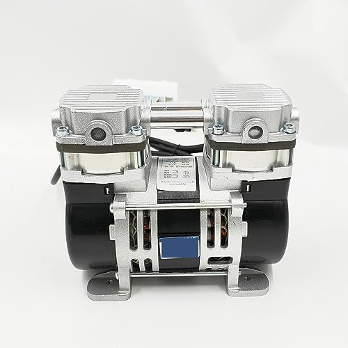 DIKAMAN Vakuumpumpensatz, 230 W kleine ölfreie Vakuumpumpe, leise Unterdruckpumpe, Testraum, medizinische Dental-Vakuumpumpe zum Aufladen von HVAC-Klimaanlagen und -Kälteanlag