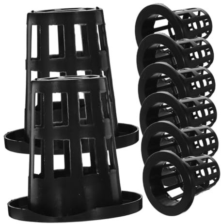 Yardwe 50 Pezzi di Vasi in Rete di Plastica per Cestini da Piantagione Idroponici Tazze in Rete Vasi da Vivaio Contenitori per Piante in Plastica