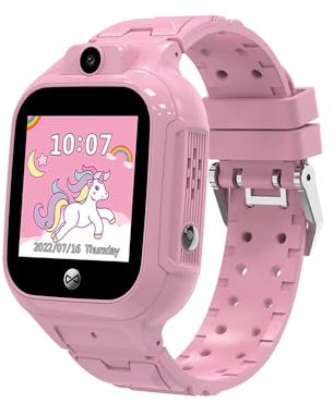 FOREVER Smartwatch Niños GPS WiFi See Me! 3 KW-320 Rosa - Reloj Inteligente Niño con GPS y Llamadas - Smartwatch Sim con Botón SOS - Android e iOS - Resistente al Agua IP65 - Rastreador de Actividad