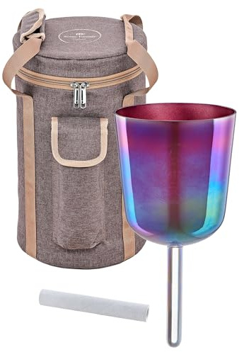 Sonic Energy 5,75 Zoll Solfeggio Kristallklangschale – Re 417 Hz, Ton Gis4 – Für Meditation, Yoga, Klangheilung – Inkl. Zubehör (ESOLCSB417)
