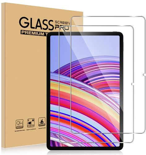 ELYCO Schutzfolie Kompatibel mit Redmi Pad Pro 4G/5G/Xiaomi POCO Pad für Panzerglas, 2 Stück 9H Härte Panzer Schutz Glas, Anti-Kratzen Displayschutzfolie, Blasenfrei, HD Clear Glas