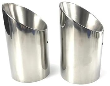 Auspuffblende 2PCS Auto Zubehör Für Mazda Für CX-5 CX5 Für Mazda 6 / Für Atenza 2013-2020 Edelstahl Auspuffrohr Schalldämpfer Schalldämpfer(A Type Silver 2pcs)