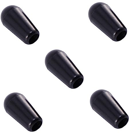 PartyKindom 5stücke Kunststoff-kippschalter-hut Ölbeständig Für Gitarre Abdeckkappe Schwarze Kappen Schutz Vor Korrosion Stoß Und Kratzschutz
